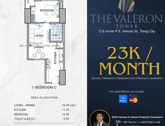 23K MONTHLY! Discounted 48.50 sqm 1-bedroom Condo For Sale in Pasig Metro Manila