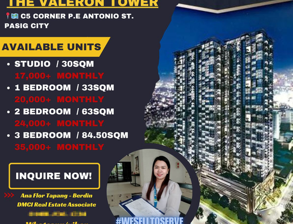 84.50 sqm 3-bedroom Condo For Sale in Pasig Metro Manila