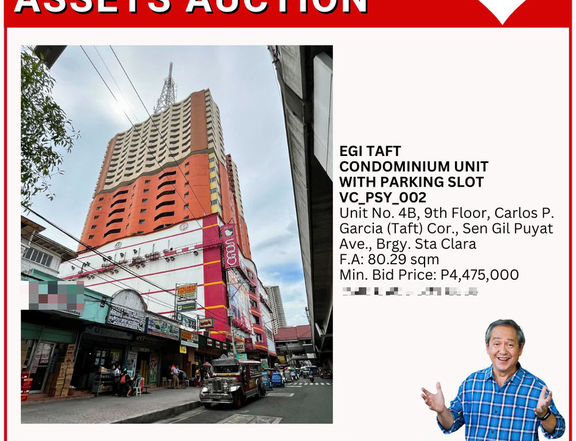 EGI TAFT CONDOMINIUM UNIT WITH PARKING SLOT