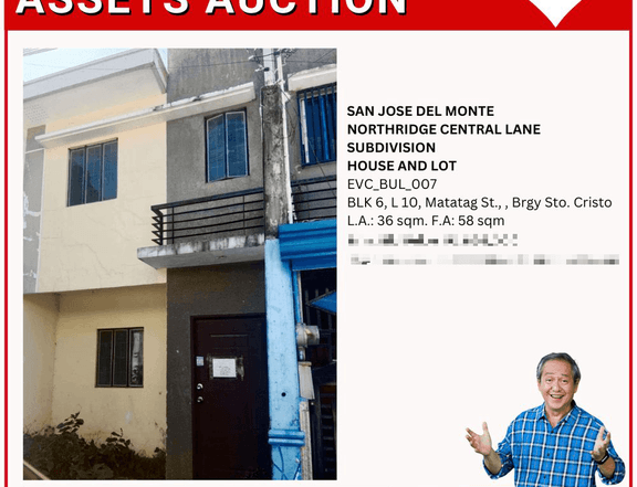 SAN JOSE DEL MONTE NORTHRIDGE CENTRAL LANE SUBDIVISION HOUSE AND LOT