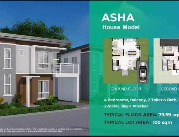4-bedroom Single Attached House Preselling in Consolacion Cebu