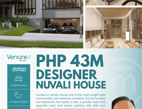 Designer House with 4 Beds & 4 Baths in Nuvali