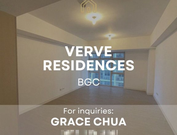 Verve Residences Studio Unit for Sale, BGC, Taguig