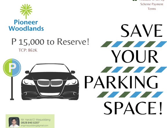 Parking Lot For Sale (12.5 sqm) in Pioneer Woodlands Tower 1 to 5