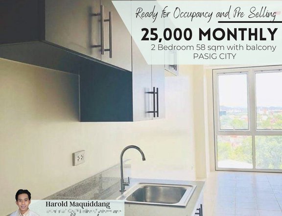 NO DOWN PAYMENT Condo in Pasig 14K Monthly 1-BR 27 sqm (PRE SELL)