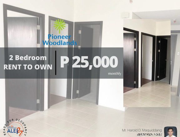 RFO 50.32 sqm 2-bedroom Condo Rent-to-own thru Pag-IBIG in Mandaluyong