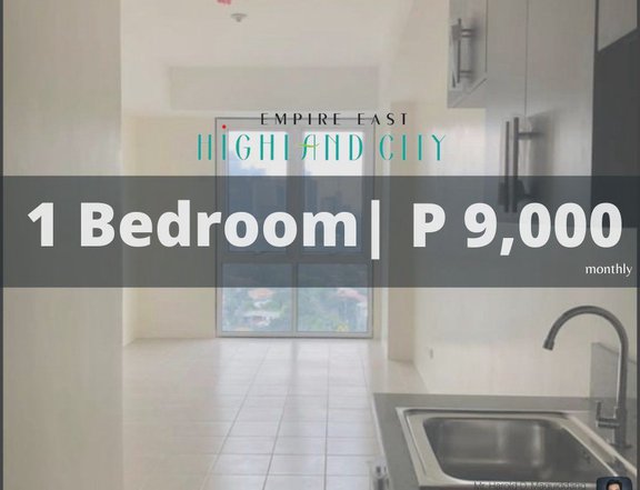 Elevated Condo NO DP P9,000 monthly in Pasig 1 Bedroom 30 sqm