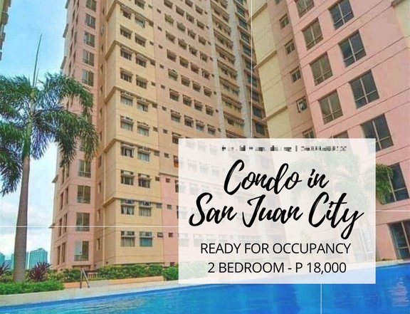Condo For Sale RFO in San Juan New Manila 18K Monthly 2-BR 30 sq.m