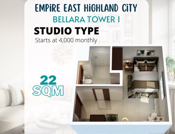 6K Monthly Studio Condo in Pasig City Pre-Selling Studio Type