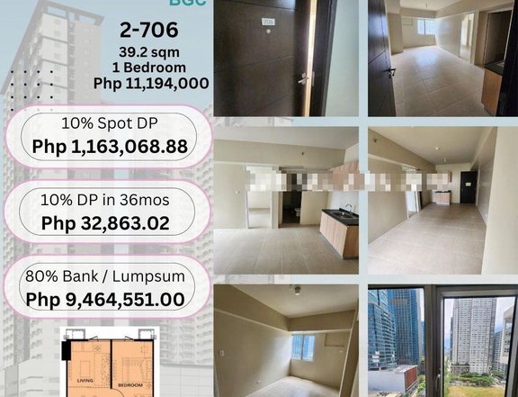 For Sale Reopen 1BR BGC Condo, Avida Turf, 9th Ave, Taguig