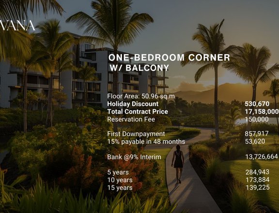 50.96 sqm 1-bedroom Condo For Sale in Santo Tomas Batangas