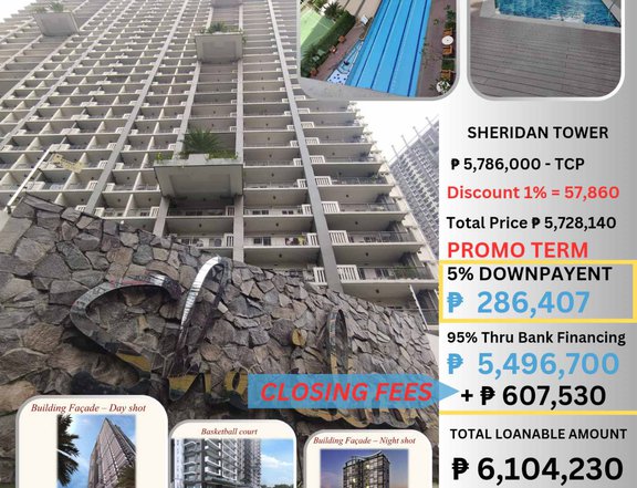56.50 sqm 2-bedroom Condo For Sale in Pasig Metro Manila