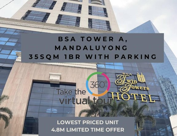 BSA Twin Towers Mandaluyong Condo with Parking for Sale