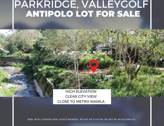 PARKRIDGE, VALLEYGOLF IN ANTIPOLO LOT FOR SALE
