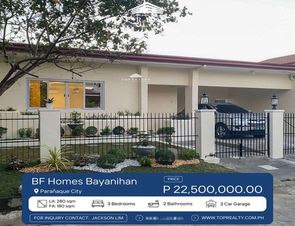 3BR House for Sale in Bayanihan BF Homes, Paranaque City