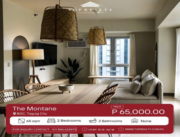 Semi-Furnished 2BR Condo for Rent in The Montane, BGC Taguig City