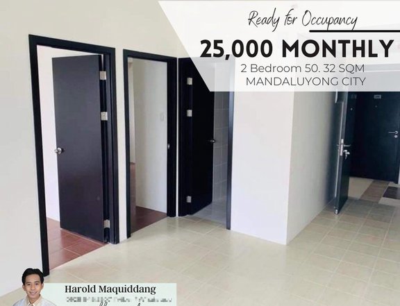 Ready for Occupancy 25000 MONTHLY | 2 Bedroom 50.32 sqm MANDALUYONG