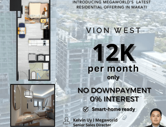 Preselling 31.50sqm Studio Condo For Sale Makati|Vion West Megaworld