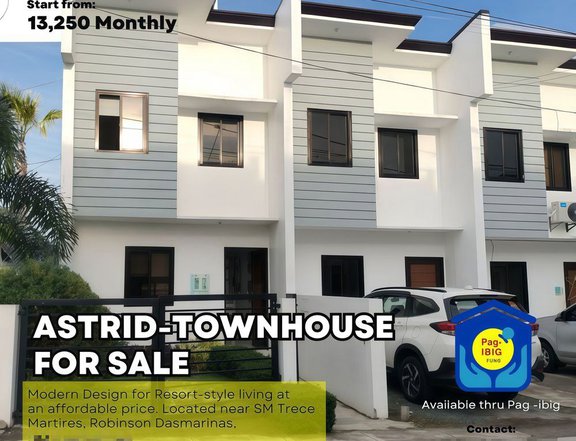 For Sale 2 Bedroom Townhouse in Brookstone Trece Martires Cavite