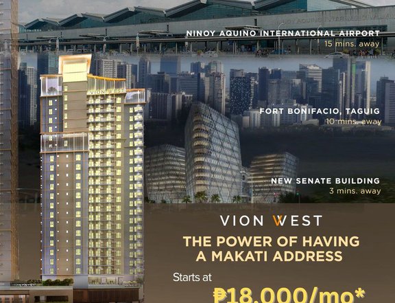 The Power of Having Makati Address - Studio unit from Vion West