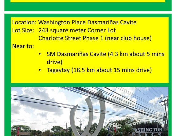 243 sqm Residential Lot For Sale in Dasmarinas Cavite