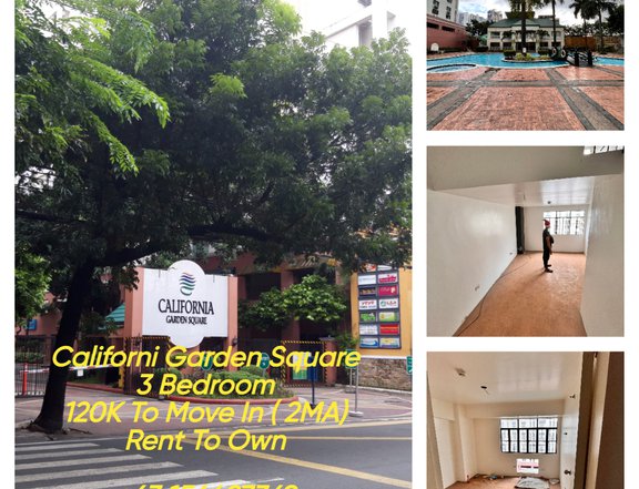 81.00 sqm 3-bedroom Condo For Sale in Mandaluyong 120K To Move In