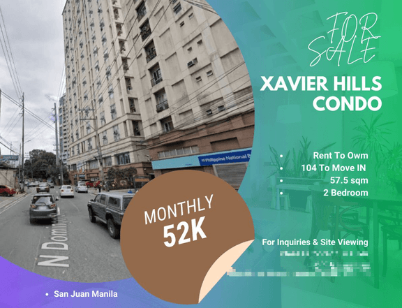 Xavier Hills Condominium in San Juan Manila 104K To Move in 2 Bedroom