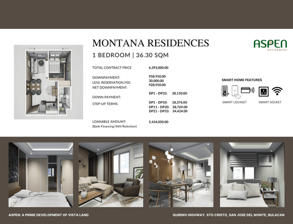 1-bedroom Condo For Sale in San Jose del Monte Bulacan