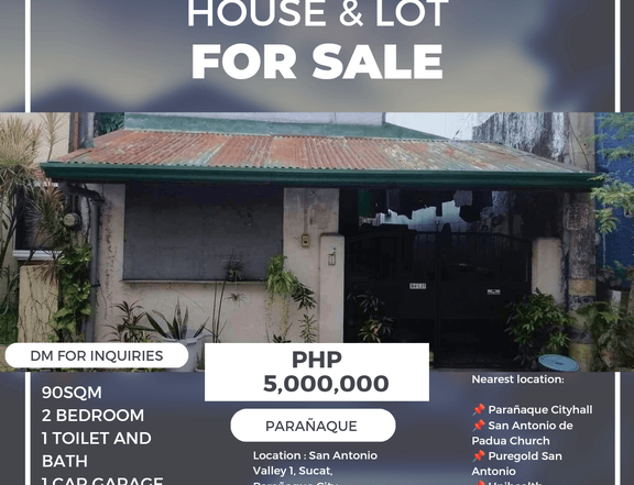 2-bedroom Rowhouse For Sale in Paranaque Metro Manila