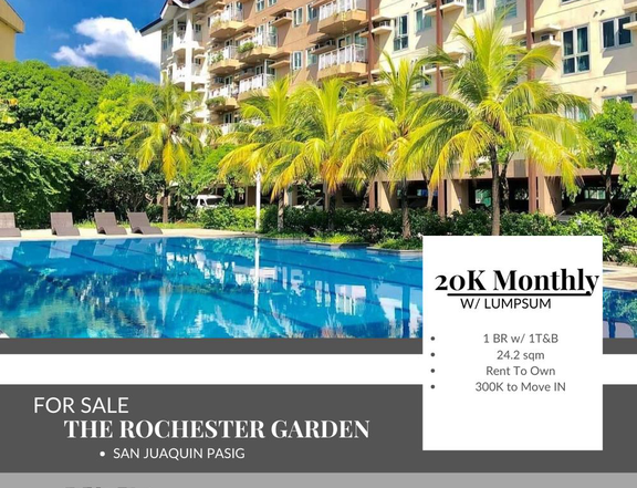 20K Monthly Rent To Own 24.20 sqm 1 BR Condo For Sale  Near Airport/BGC/Taguig