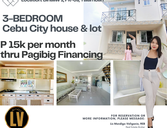 15k per month thru Pagibig 3-BEDROOM HOUSE AND LOT IN CEBU CITY