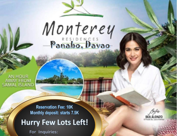 120 sqm Residential Lot at Monterey Residences-Panabo City