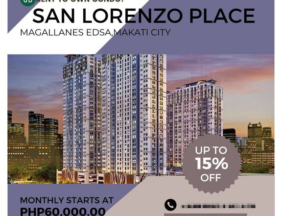 38.00 sqm 2-bedroom Condo For Sale in Makati Metro Manila