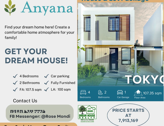 Anyana ; 4-bedroom Single Detached House For Sale in Tanza Cavite