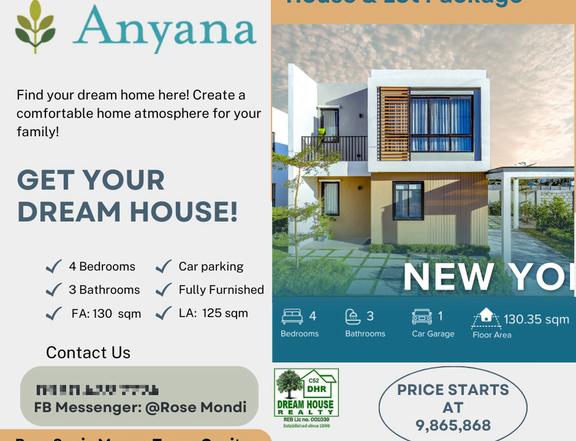 Anyana 4-bedroom Single Attached House For Sale in Tanza Cavite