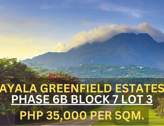 Ayala Greenfield Estates Lot For Sale in Calamba Laguna Near NUVALI