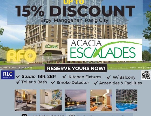 Rent to Own Condominim in Pasig | ACACIA ESCALADES | Studio