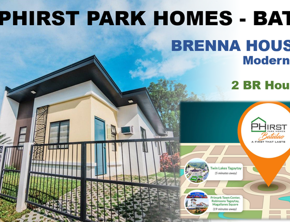 2 Bedroom House for Sale near Tagaytay -  Phirst Park Homes Batulao