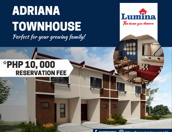 Lumina Adriana (IU) 2-bedroom Townhouse For Sale in Tanza Cavite