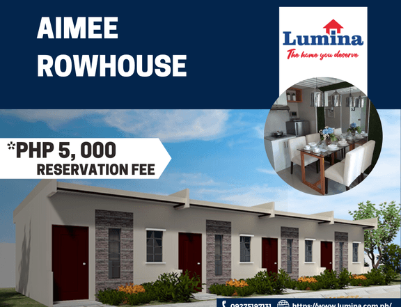 Lumina Aimee (End Unit) 1-bedroom Rowhouse For Sale in Bauan Batangas