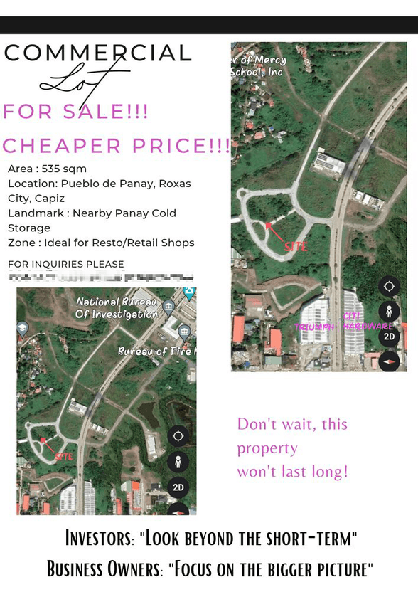 Commercial Lot For Sale Roxas City Capiz [1 Property] (August 2023) on
