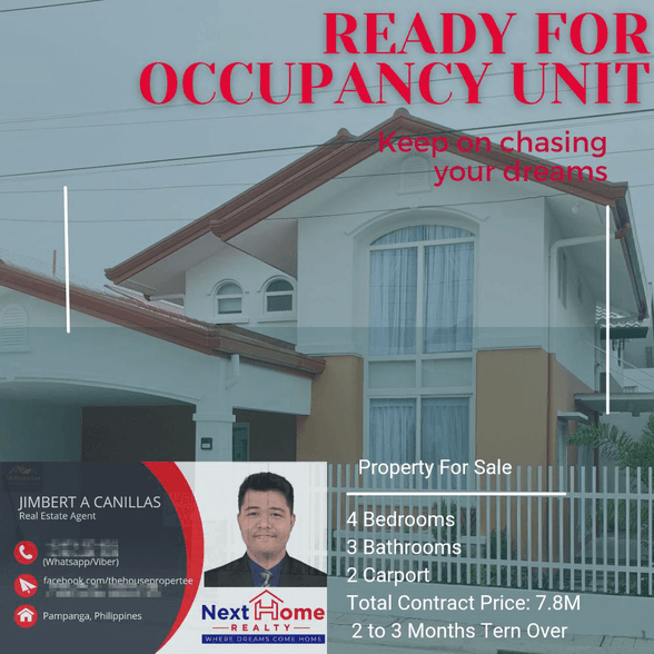 Ready For Occupancy House And Lot For Sale San Fernando Pampanga 🏘️