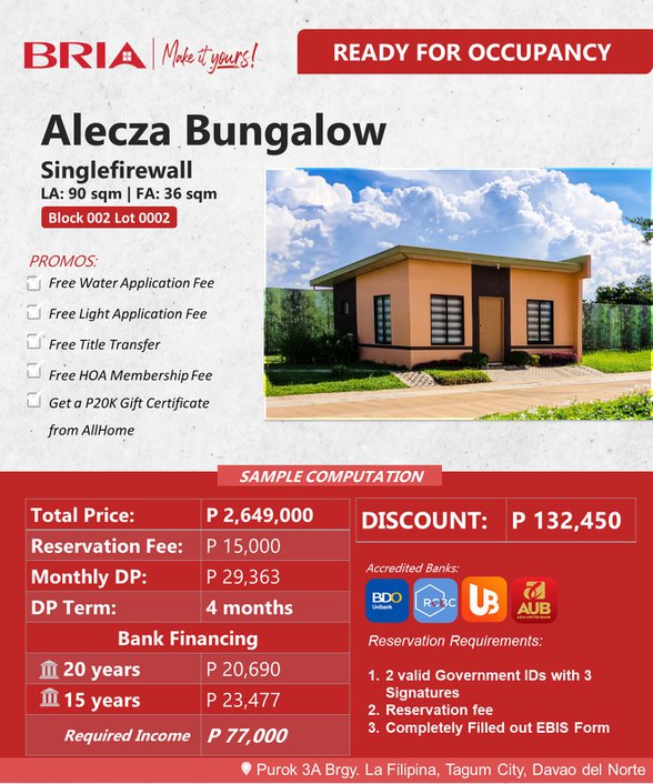 Single Detached House For Sale Carmen Davao Del Norte 🏘️ [88 Properties