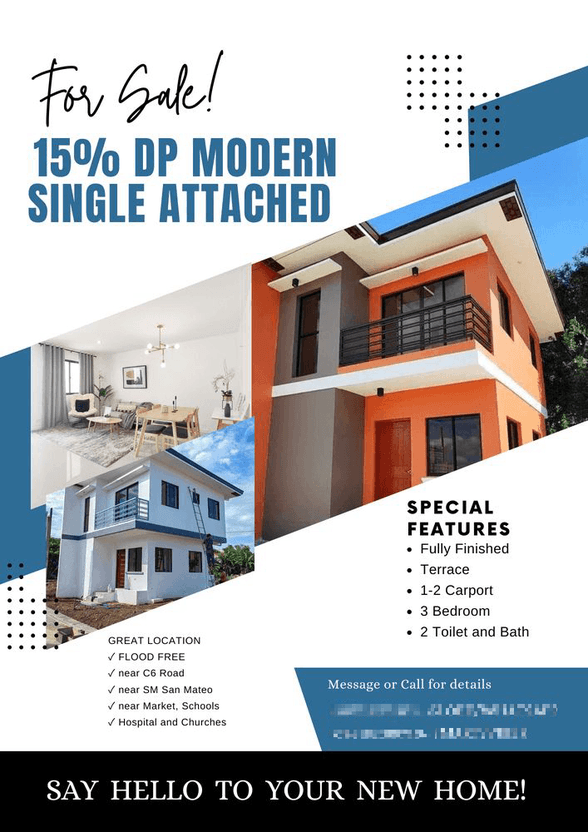 Single Attached House For Sale San Mateo Rizal 🏘️ [630 Properties