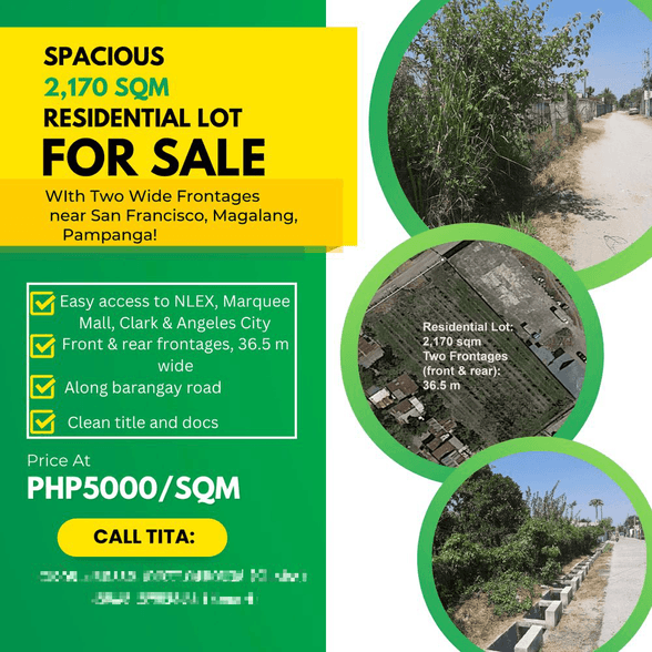 Lot For Sale Pampanga 🚜 [335 Properties] (October 2023) on