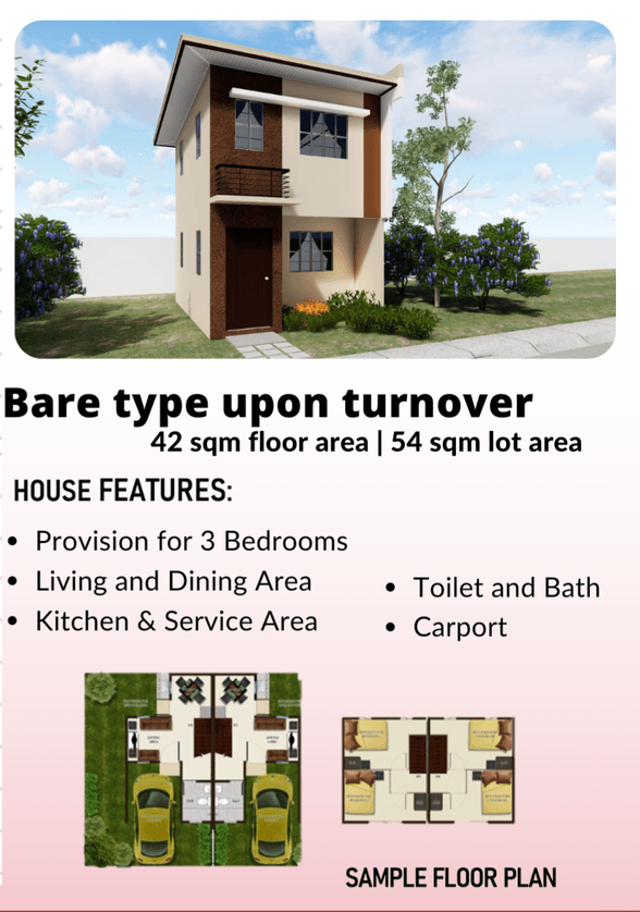 1 Car Parking House And Lot For Sale Guiguinto Bulacan 🏘️ [813