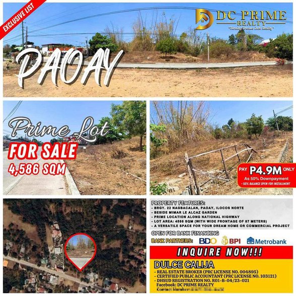 Lot For Sale Paoay Ilocos Norte [18 Properties] (September 2024) on