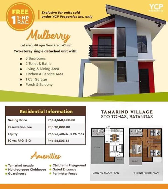 Tamarind Village Sto Tomas Batangas [822 Properties] (February 2024) on ...