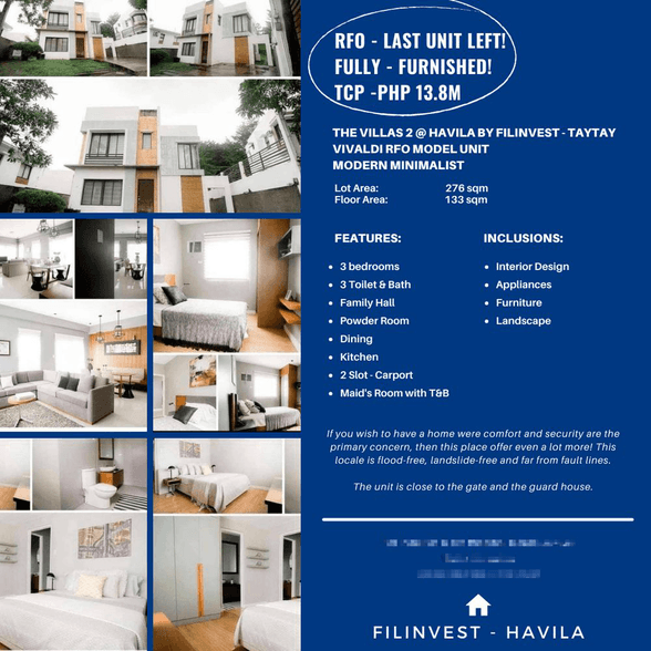 Vivaldi Model Properties For Sale Philippines [7,745 Properties] (June ...