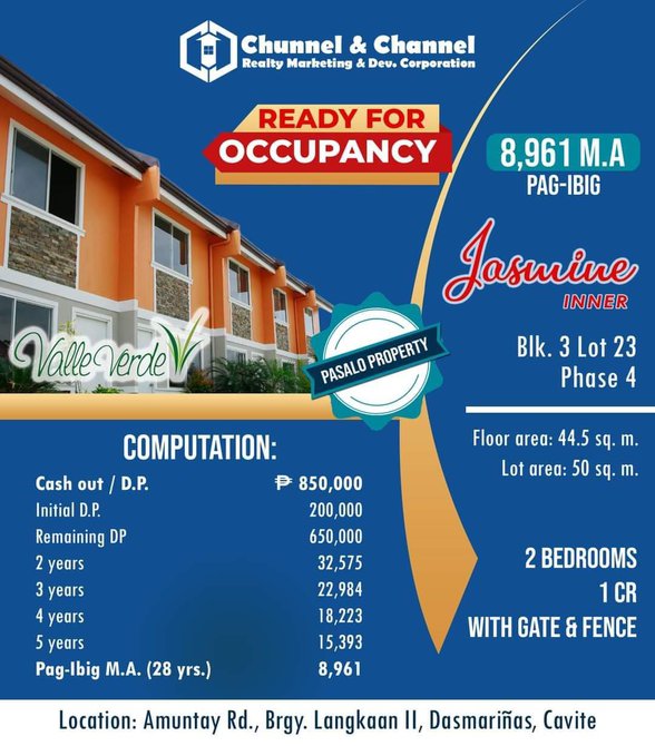 Affordable House And Lot For Sale Dasmarinas Cavite 🏘️ [413 Properties] (November 2023) on